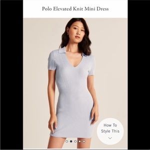 Abercrombie & Fitch knit polo dress